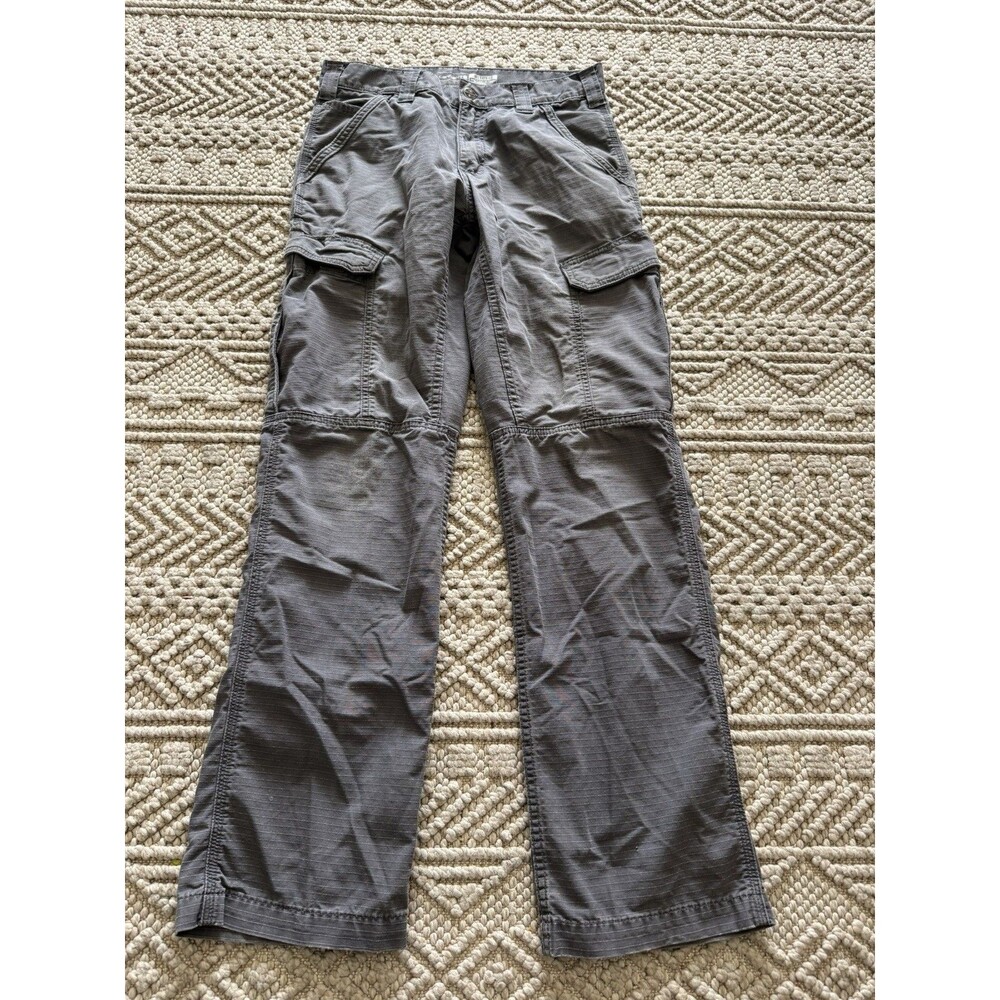 Carhartt Relaxed Fit Cargo Work Pants Mens Gray Utility Carpenter 30 X 32